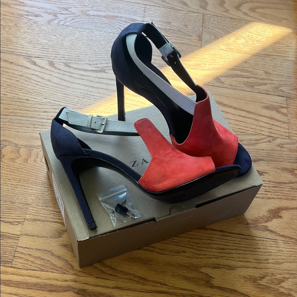 Zara Peep Toe Heels